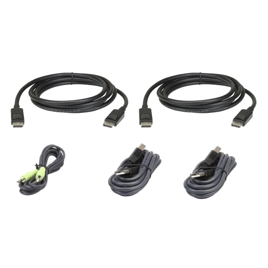 GUNMANSA ATEN 1.8M Dual Display DisplayPort Secure KVM Cable Kit