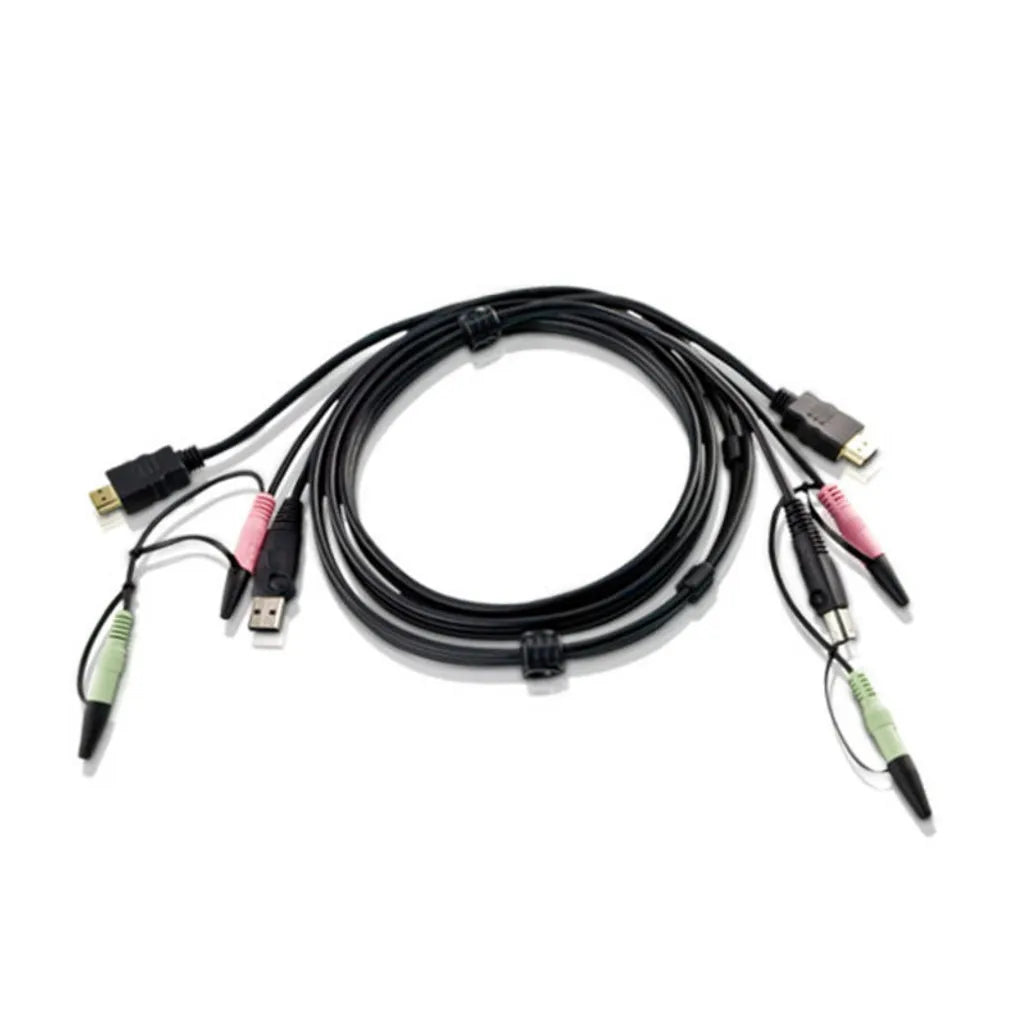 GUNMANSA ATEN 1.8m USB HDMI to DVI-D KVM cable with Audio
