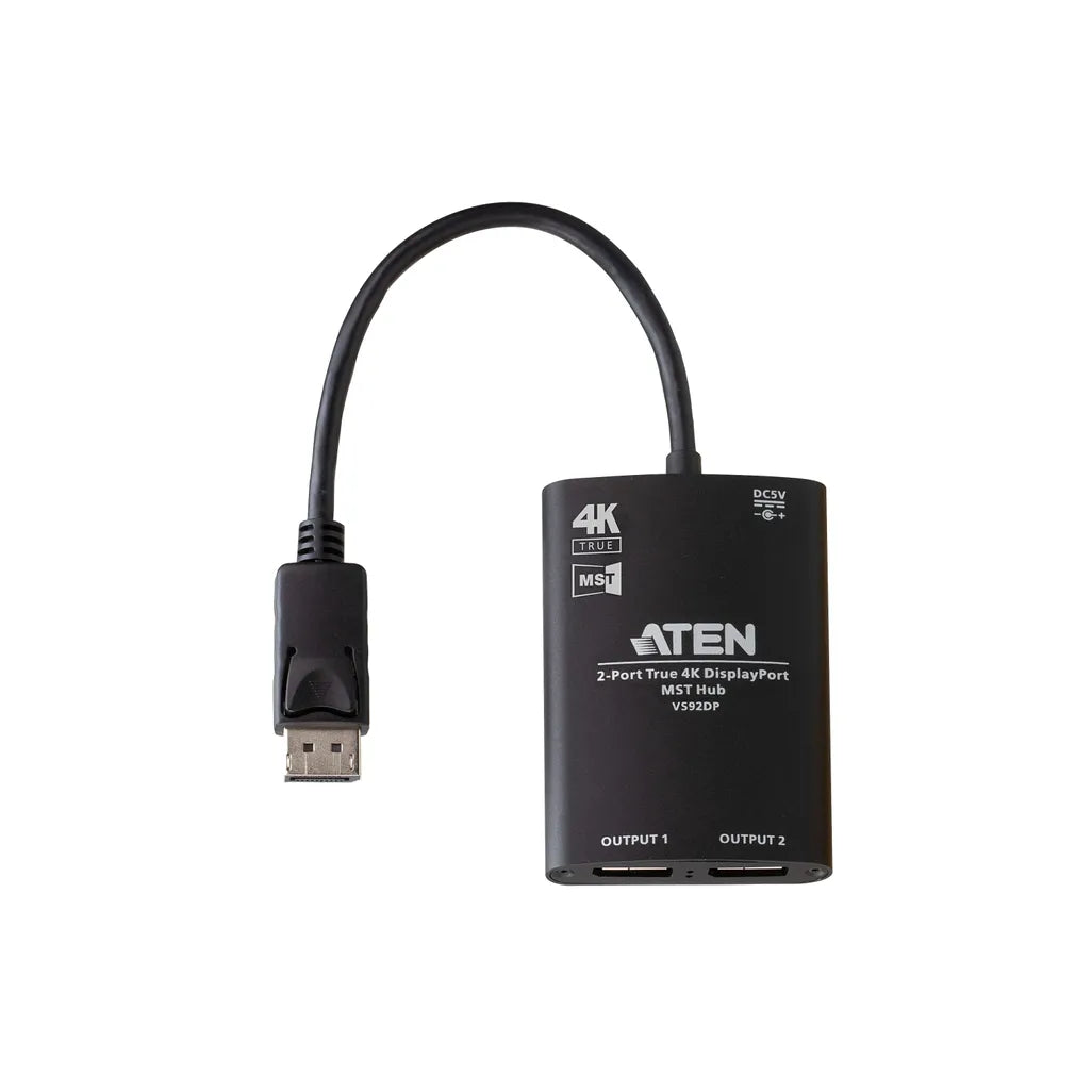 GUNMANSA ATEN 2-Port True 4K DisplayPort Single Stream Transport (SST) or Multi-Stream Transport (MST) Mode; dual output – up to 3840 x 2