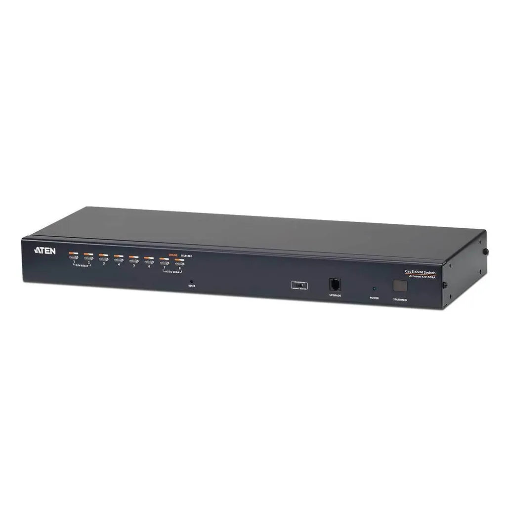 GUNMANSA ATEN 8-Port Cat 5 KVM Switch W/Daisy-Chain/W/(US/EU/OUT) CORD ATEN ALTUSEN - 8-Port Multi-Interface (DisplayPort; HDMI; DVI; VGA