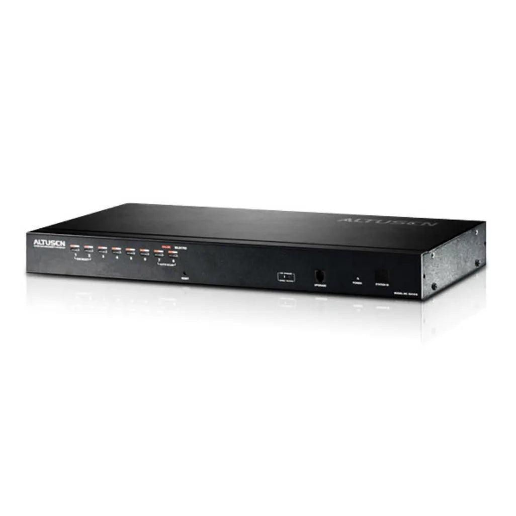 GUNMANSA ATEN 8-Port Cat 5 KVM Switch W/Daisy-Chain/W/(US/EU/OUT) CORD ATEN ALTUSEN - 8-Port Multi-Interface (DisplayPort; HDMI; DVI; VGA