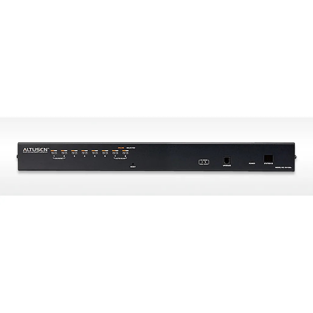 GUNMANSA ATEN 8-Port Cat 5 KVM Switch W/Daisy-Chain/W/(US/EU/OUT) CORD ATEN ALTUSEN - 8-Port Multi-Interface (DisplayPort; HDMI; DVI; VGA