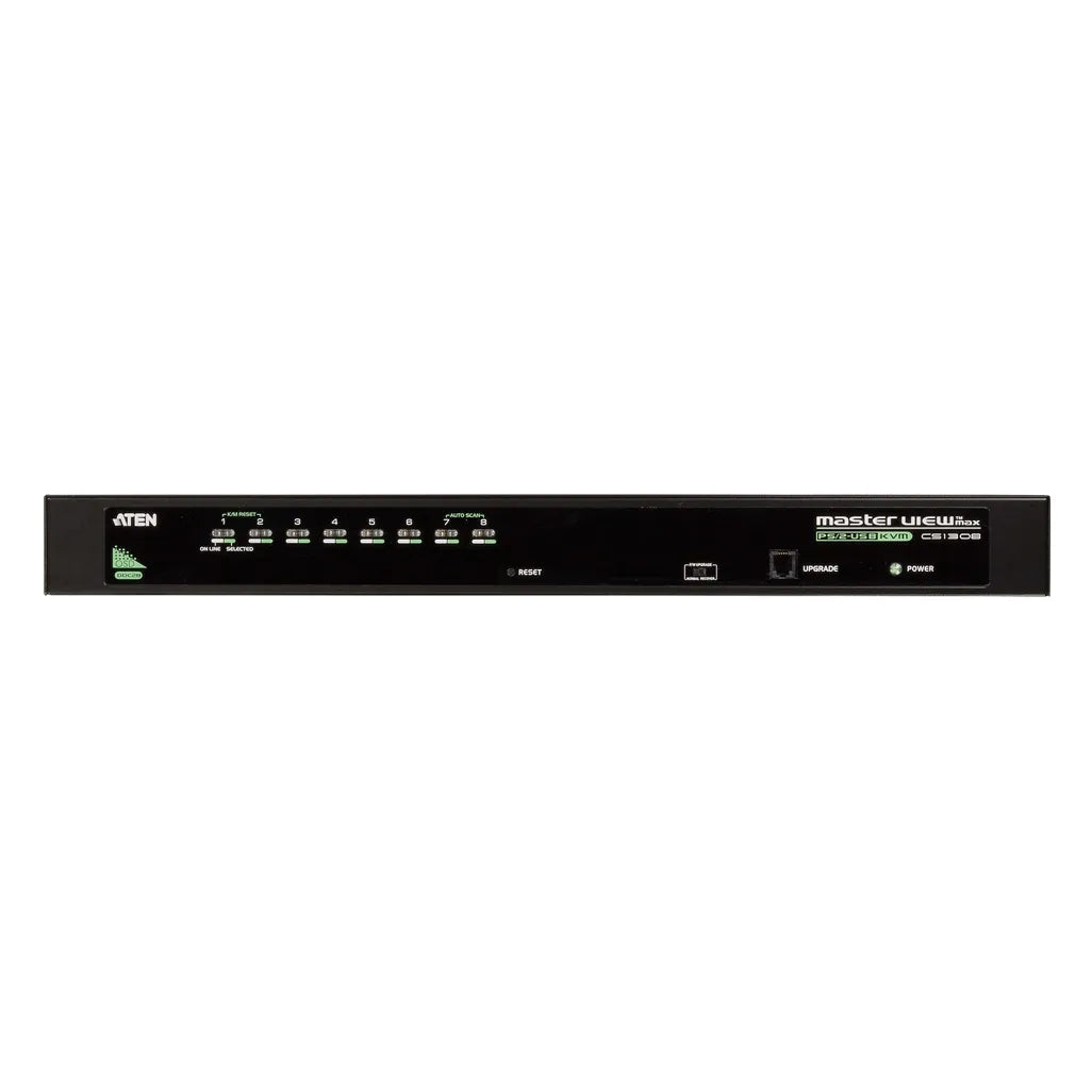 GUNMANSA ATEN 8-Port PS/2-USB  VGA KVM Switch /Cascade/W/(US/EU/OUT) ADP. ATEN