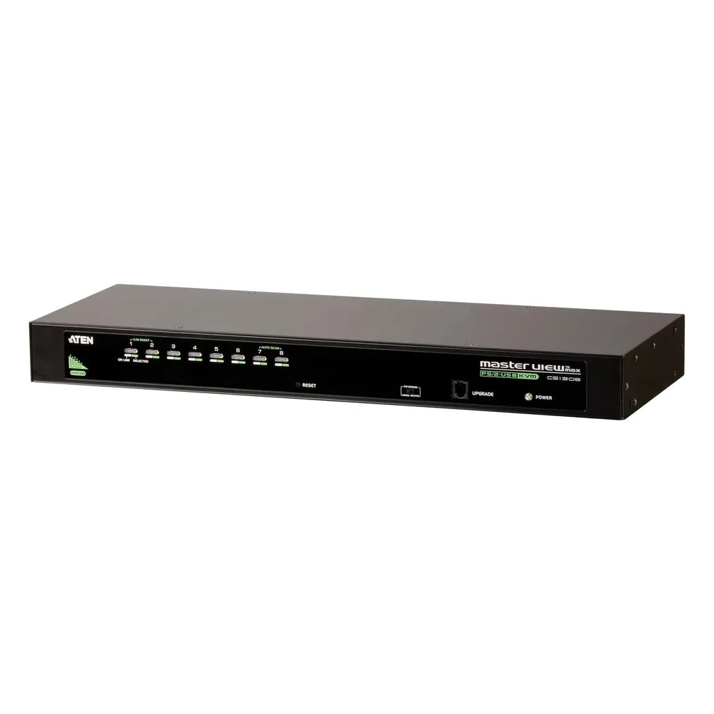 GUNMANSA ATEN 8-Port PS/2-USB  VGA KVM Switch /Cascade/W/(US/EU/OUT) ADP. ATEN