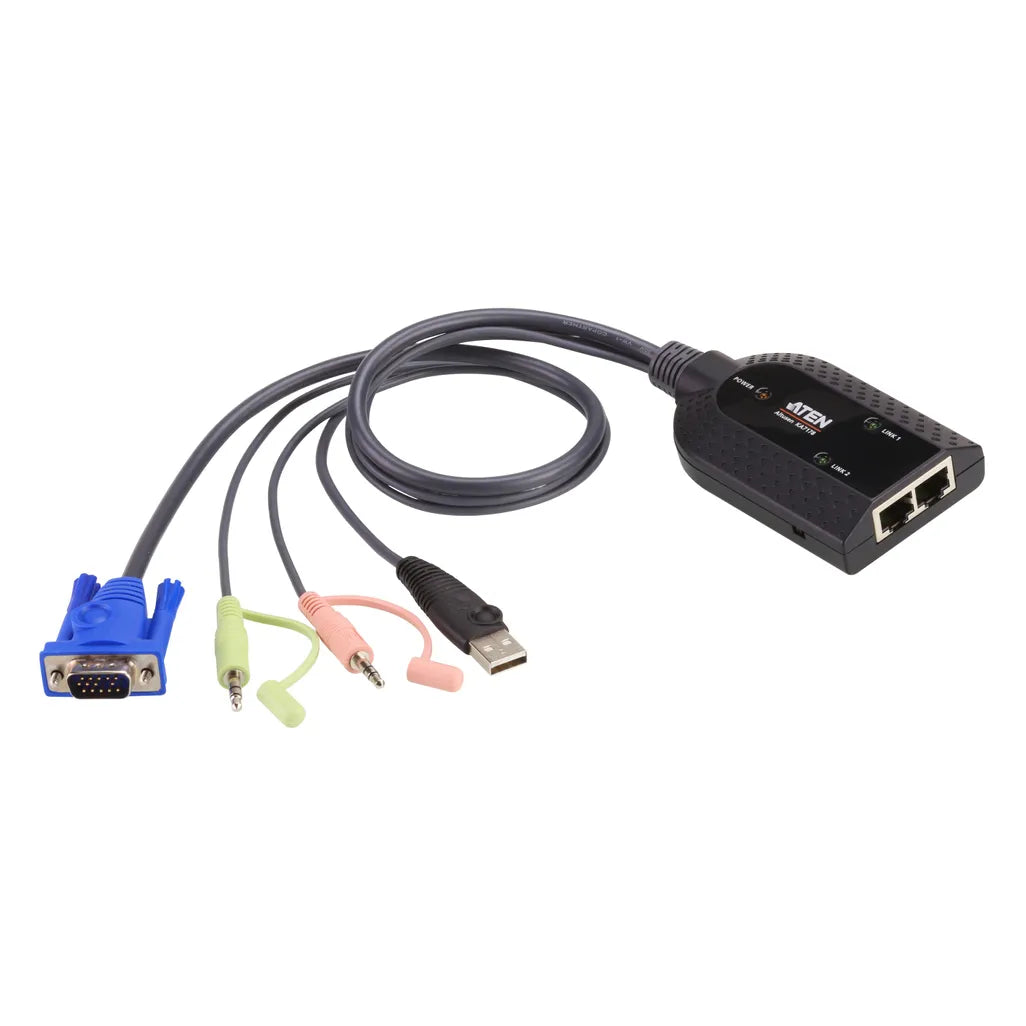 GUNMANSA ATEN USB VGA CPU Adapter support Dual Output & Virtual Media