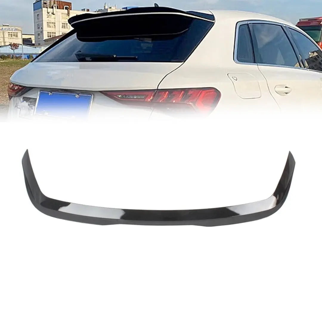 GUNMANSA Audi A3 8Y (21-On) Gloss Black Maxton Style Roof Spoiler Extension