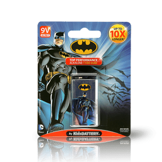 GUNMANSA BATMAN 9V 6LR61 ALKALINE BATTERIES SINGLE PACK