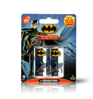 GUNMANSA Batman LR14 C Alkaline Batteries Double Pack