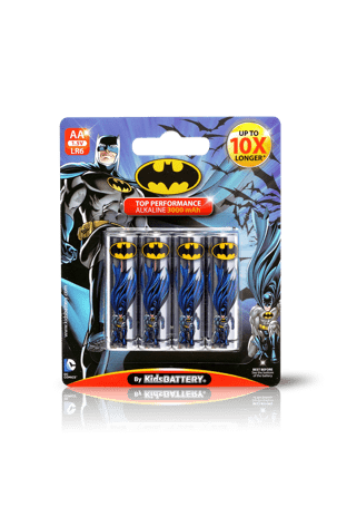 GUNMANSA Batman LR6 AA Alkaline Batteries 4-Pack