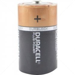 GUNMANSA Battery - 1.5V Size D Duracell Torch 61mm x 33mm Per Each Part No: BA28-3
