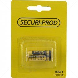 GUNMANSA Battery - Lithium 3V CR123A for Wireless Detectors 34x16.5mm Part No: BA31