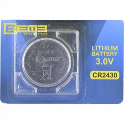 GUNMANSA Battery - Lithium 3V CR2430 24mm Part No: BA34-3