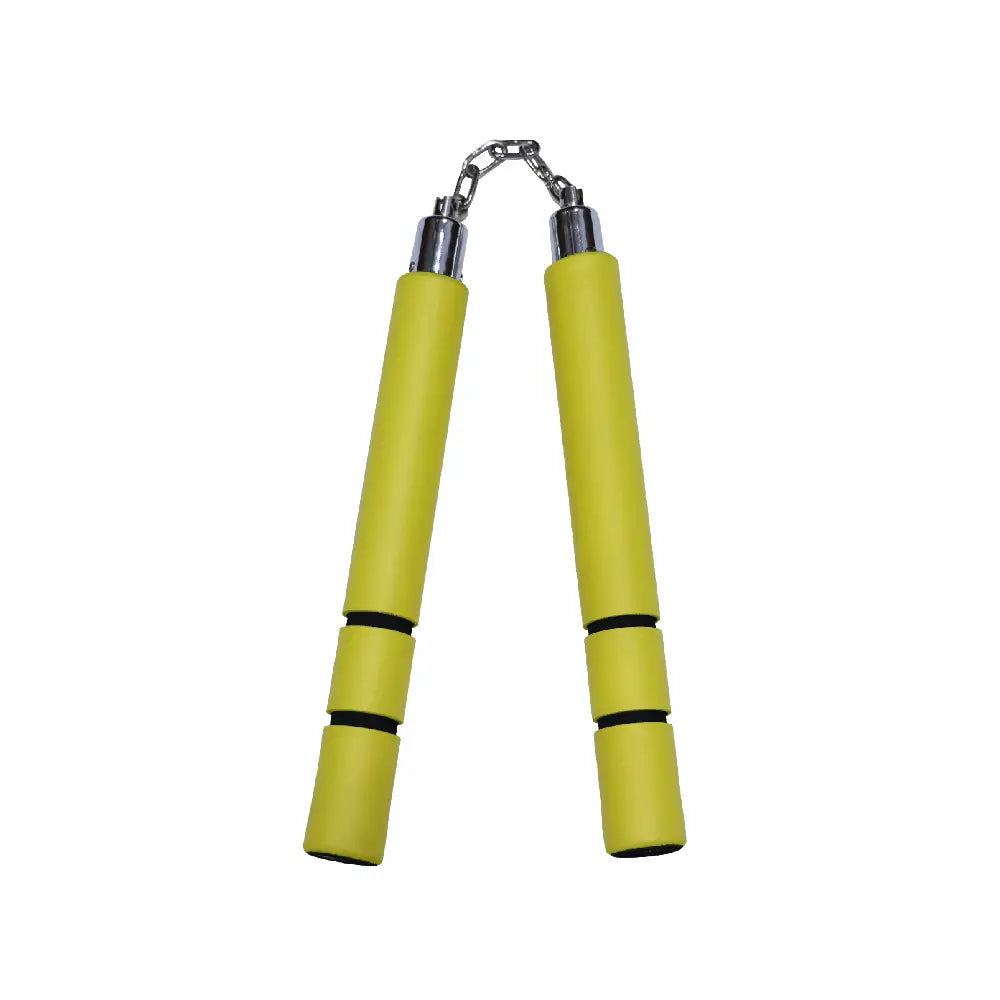 GUNMANSA BB Foam Chaku Yellow w/Black Grip 12" - E119