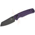GUNMANSA BESTECH 10Cr15MoV BLACK PAINTED G10 PURPLE HANDLE KNIFE – BMK06B