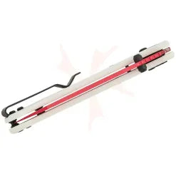 GUNMANSA BESTECH 10Cr15MoV RED PAINTED G10 WHITE HANDLE KNIFE – BMK06G