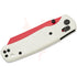 GUNMANSA BESTECH 10Cr15MoV RED PAINTED G10 WHITE HANDLE KNIFE – BMK06G