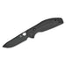 GUNMANSA BESTECH Button lock D2 BLACK PVD WITH CARBON FIBRE PATTERN G10 GREY HANDLE Knife – BMK12F-2