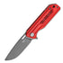 GUNMANSA Bestech Circuit D2 Red Milled Contoured G10 Handle - BG35C-2