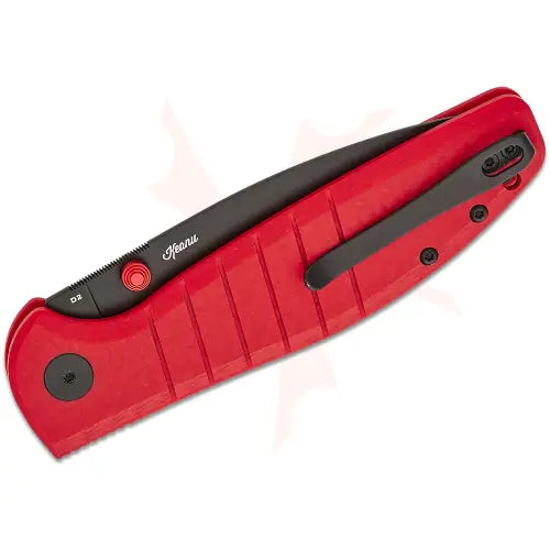 GUNMANSA BESTECH D2 BLACK PVD G10 RED HANDLE Knife – BMK04L