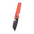 GUNMANSA BESTECH D2 BLACK PVD WITH CARBON FIBRE PATTERN RED HANDLE - BMK11F