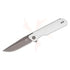 GUNMANSA BESTECH D2 GREY TITANISED+SATIN G10 WHITE HANDLE Knife – BMK01I