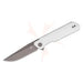 GUNMANSA BESTECH D2 GREY TITANISED+SATIN G10 WHITE HANDLE Knife – BMK01I