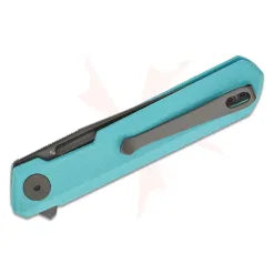 GUNMANSA BESTECH D2 GREY TITANIZED G10 TIFFANY BLUE HANDLE KNIFE – BMK08E