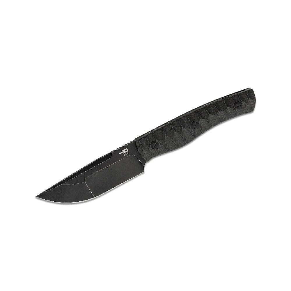 GUNMANSA BESTECH Heidi Blacksmith Carbon Fiber Fixed Blade Knife – BFK04B