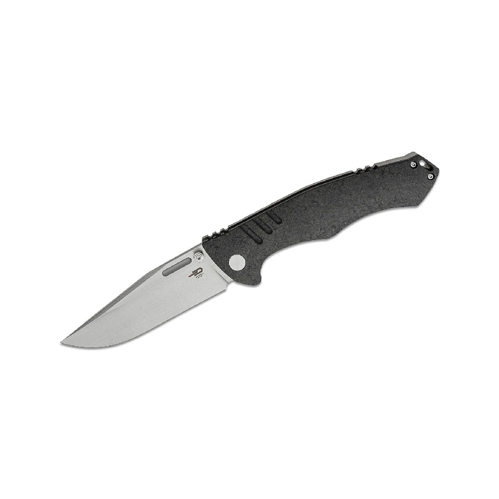 GUNMANSA BESTECH Keen II Marble Carbon Fibre Folding Knife – BT2301B
