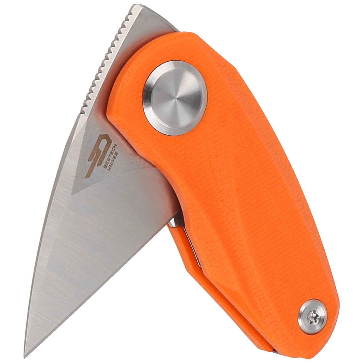 GUNMANSA Bestech Knife Tulip Orange Satin Stonewash G10 Orange - 14C28N - BG38C