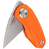 GUNMANSA Bestech Knife Tulip Orange Satin Stonewash G10 Orange - 14C28N - BG38C