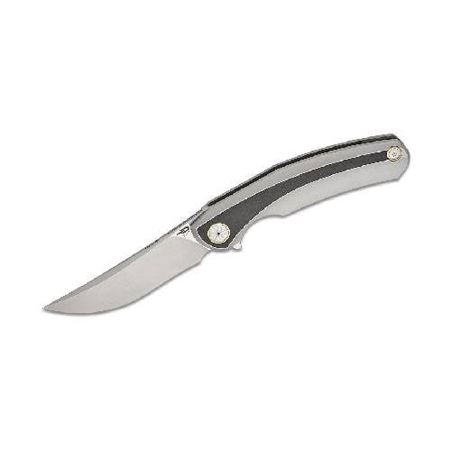 GUNMANSA BESTECH Titanium Marble Carbon Fiber Inlay Knife – BT2402C
