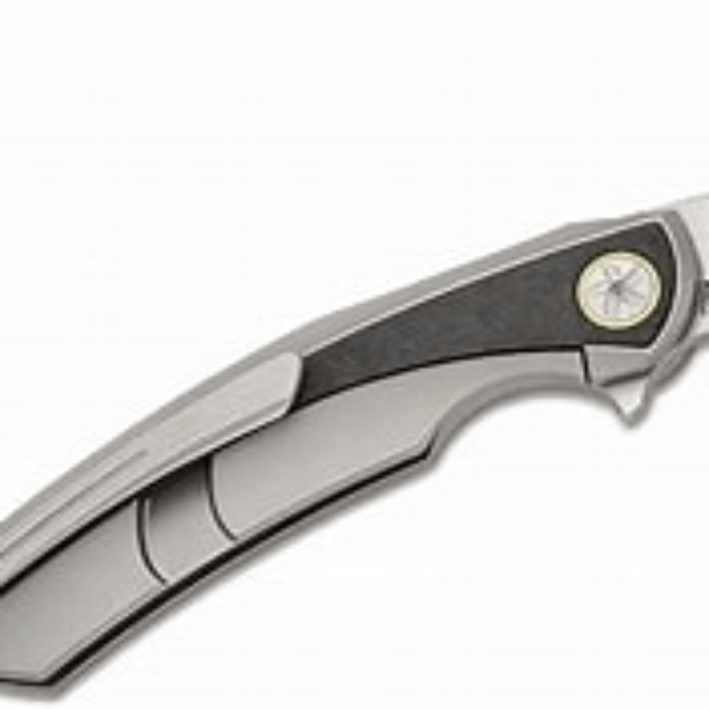 GUNMANSA BESTECH Titanium Marble Carbon Fiber Inlay Knife – BT2402C