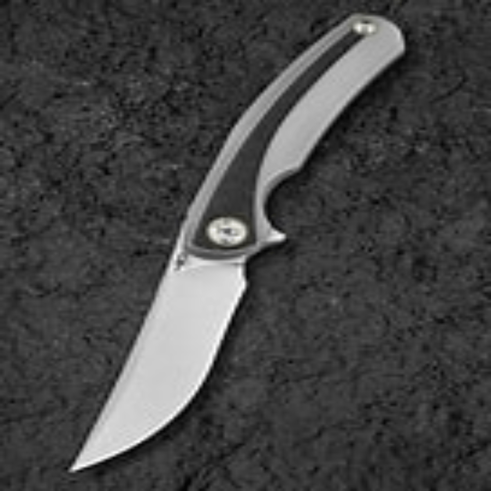GUNMANSA BESTECH Titanium Marble Carbon Fiber Inlay Knife – BT2402C