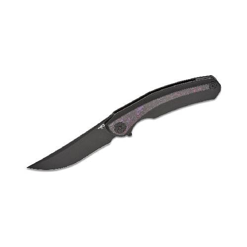 GUNMANSA BESTECH Titanium Purple Haze Fat Carbon Inlay Knife – BT2402B