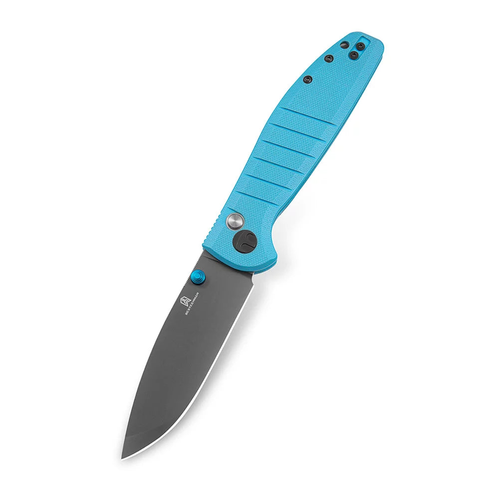 GUNMANSA Bestechman Goodboy Blue Knife G10, Grey DLC D2 - BMK04C