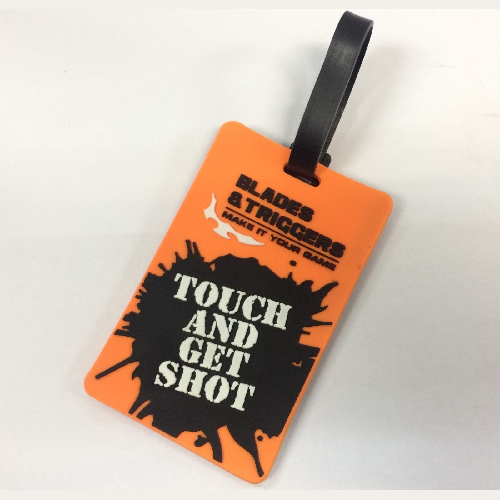 GUNMANSA BLADES AND TRIGGERS CUSTOM MADE LUGGAGE TAGS