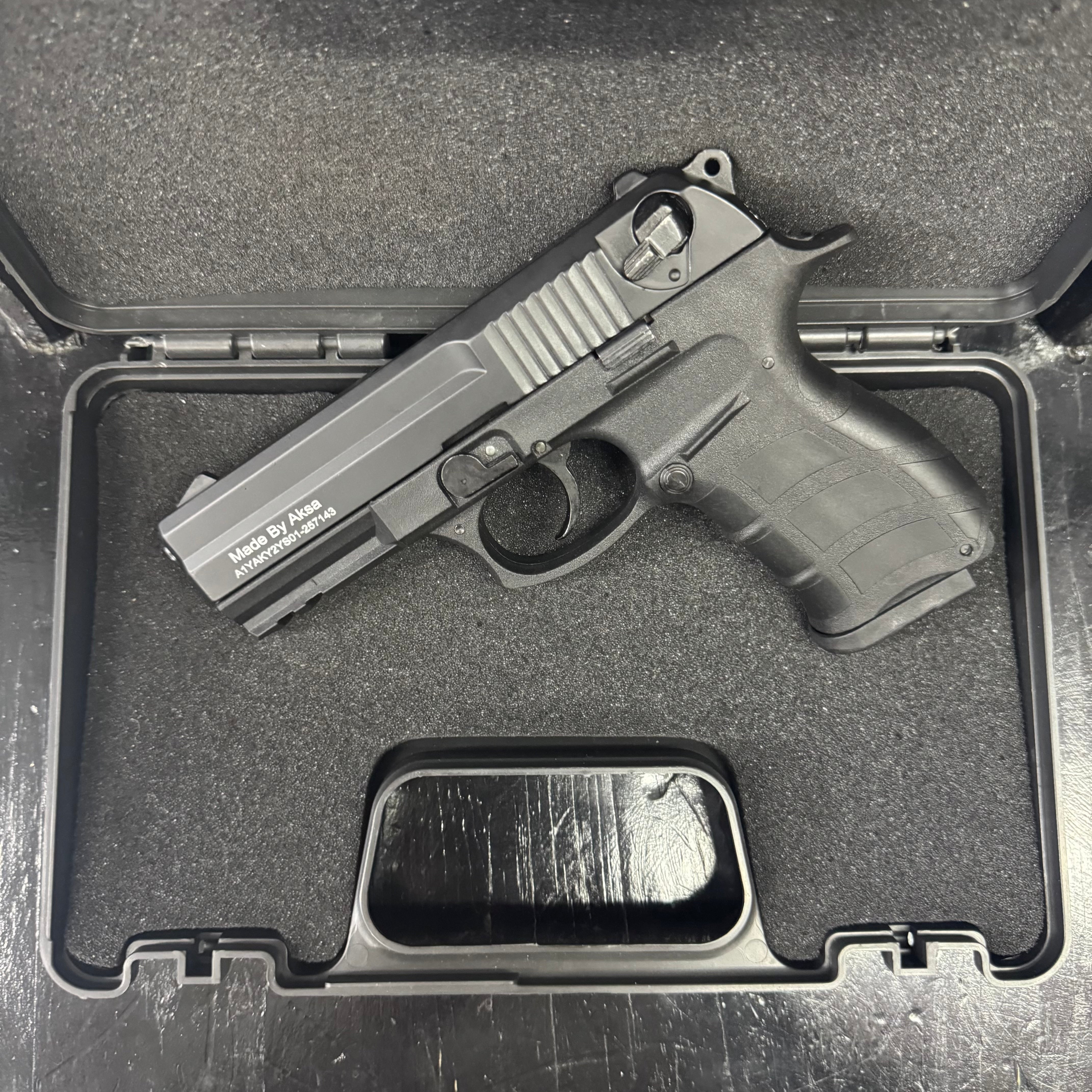 GUNMANSA BLANK GUN AKSA AK15-K8 Black Blank/Pepper Gun (Semi Auto|14+1|9mm PAK)