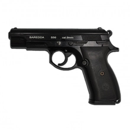 GUNMANSA BLANK GUN Baredda S56 Black Blank/Pepper Gun (Semi Auto|14+1|9mm PAK) - GSA