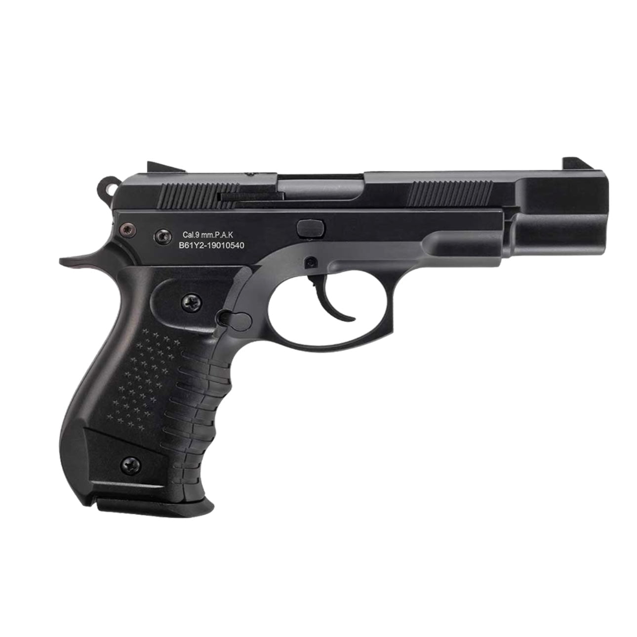 GUNMANSA BLANK GUN Blow CZ75 Black Blank/Pepper Gun (Semi Auto/17+1/9mm PAK) - GSA