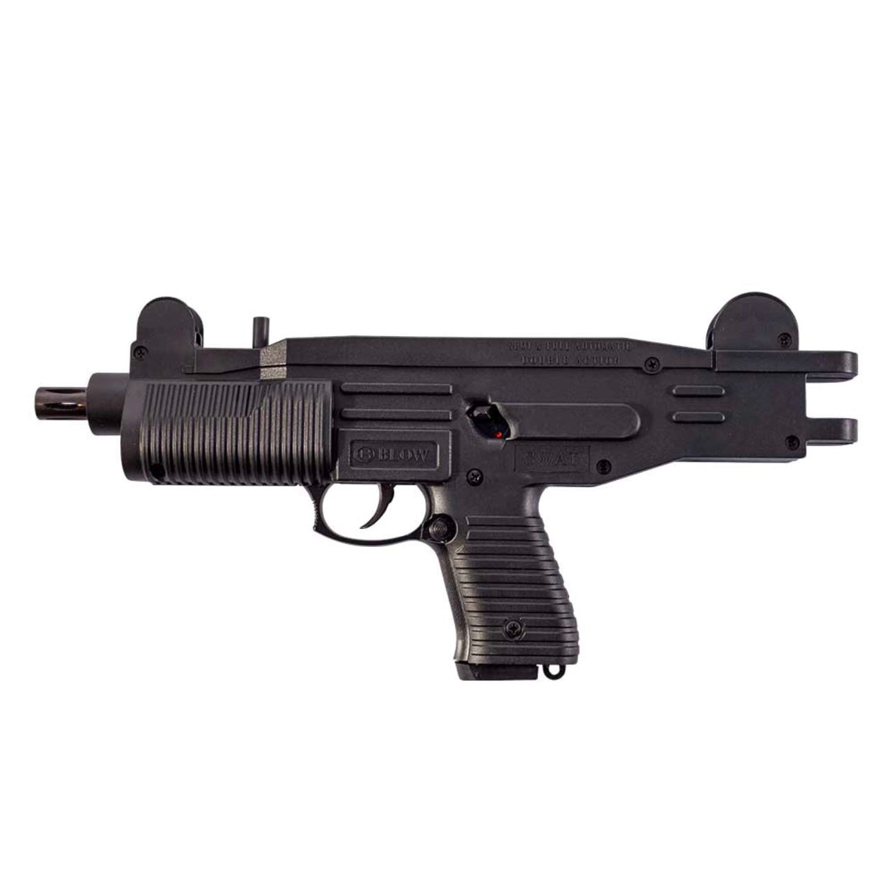 GUNMANSA BLANK GUN Blow SWAT UZI Black Blank/Pepper Gun (Full-Semi Auto/26+1/9mm PAK/SMG)