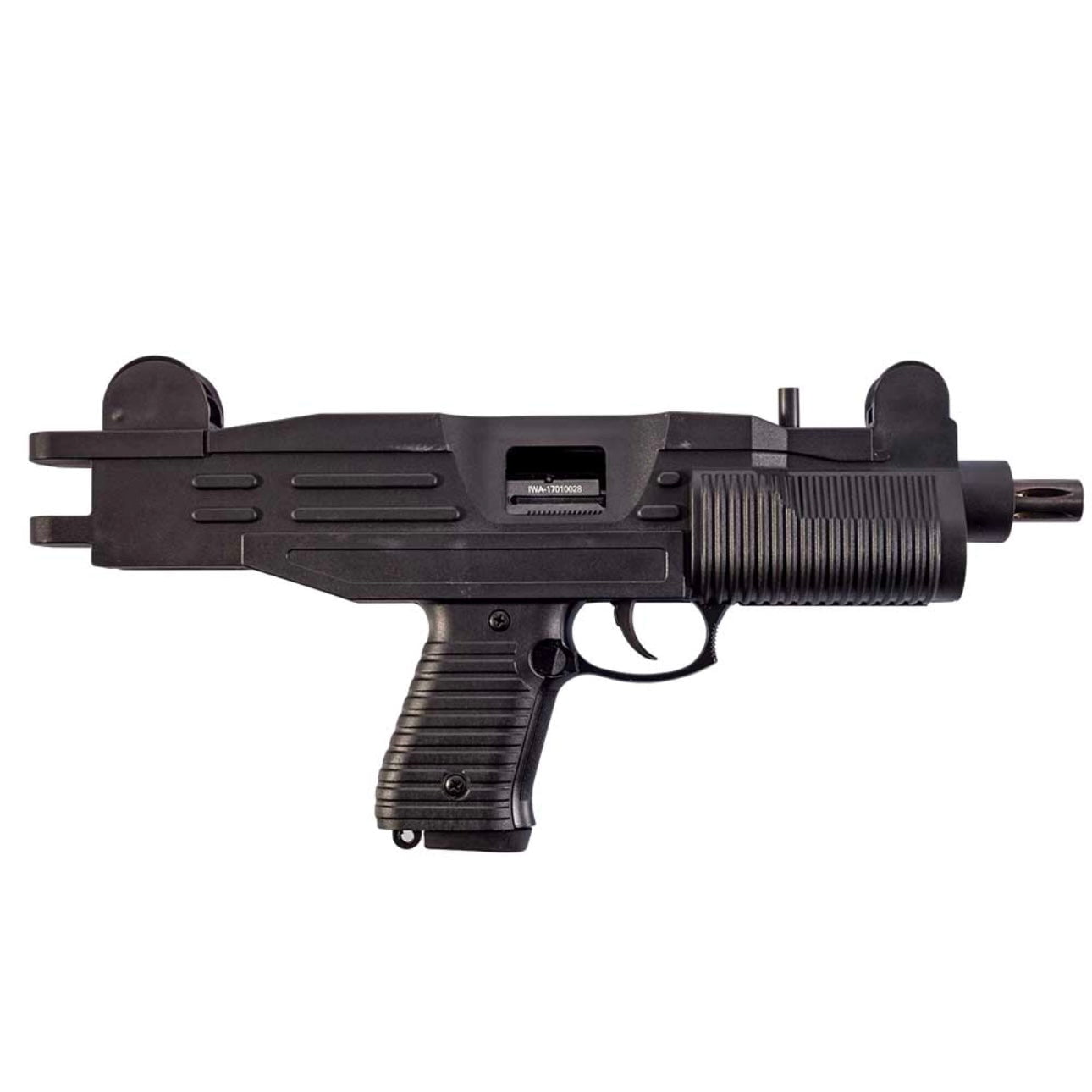 GUNMANSA BLANK GUN Blow SWAT UZI Black Blank/Pepper Gun (Full-Semi Auto/26+1/9mm PAK/SMG)