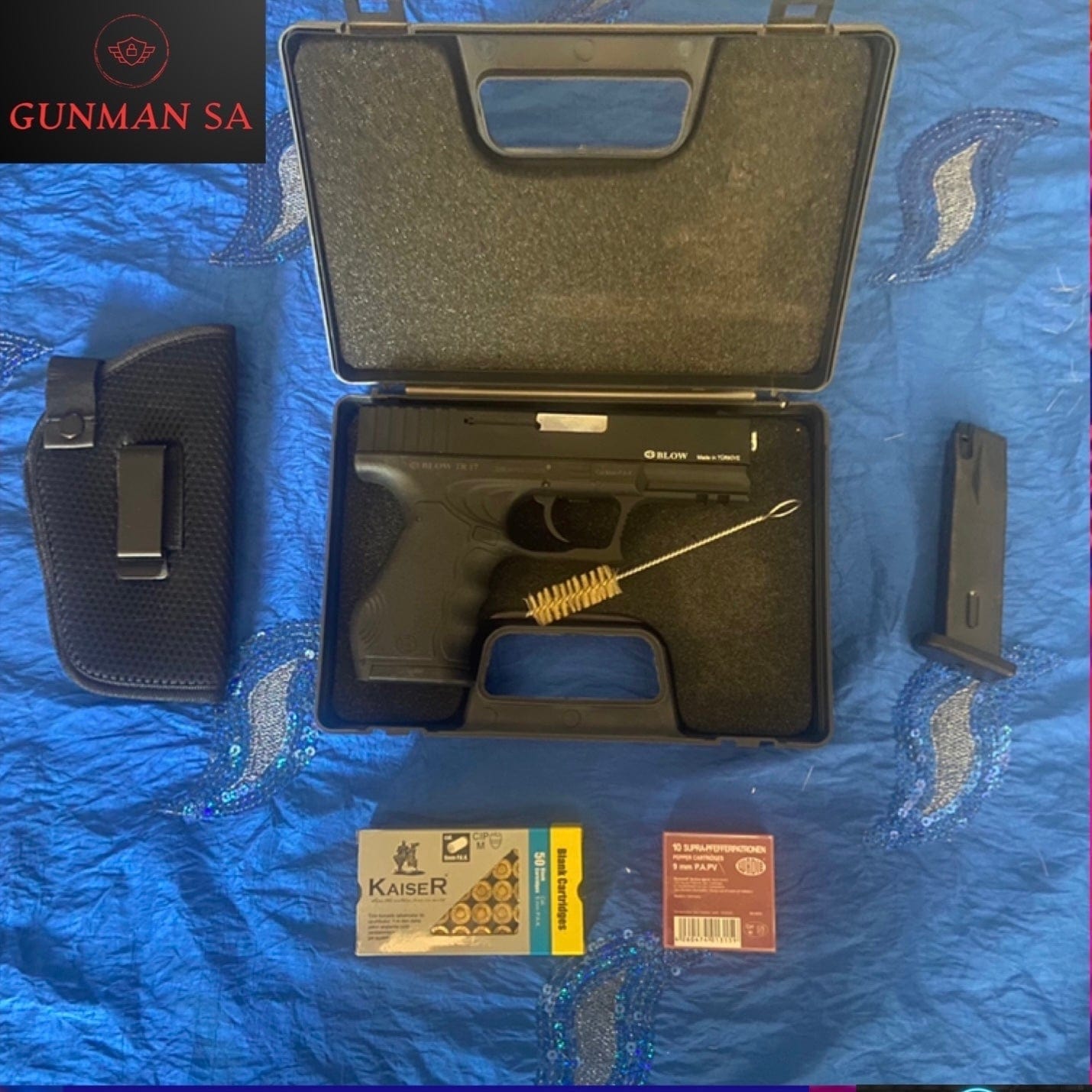 GUNMANSA BLANK GUN BLOW TR17 BLACK BLANK/PEPPER GUN