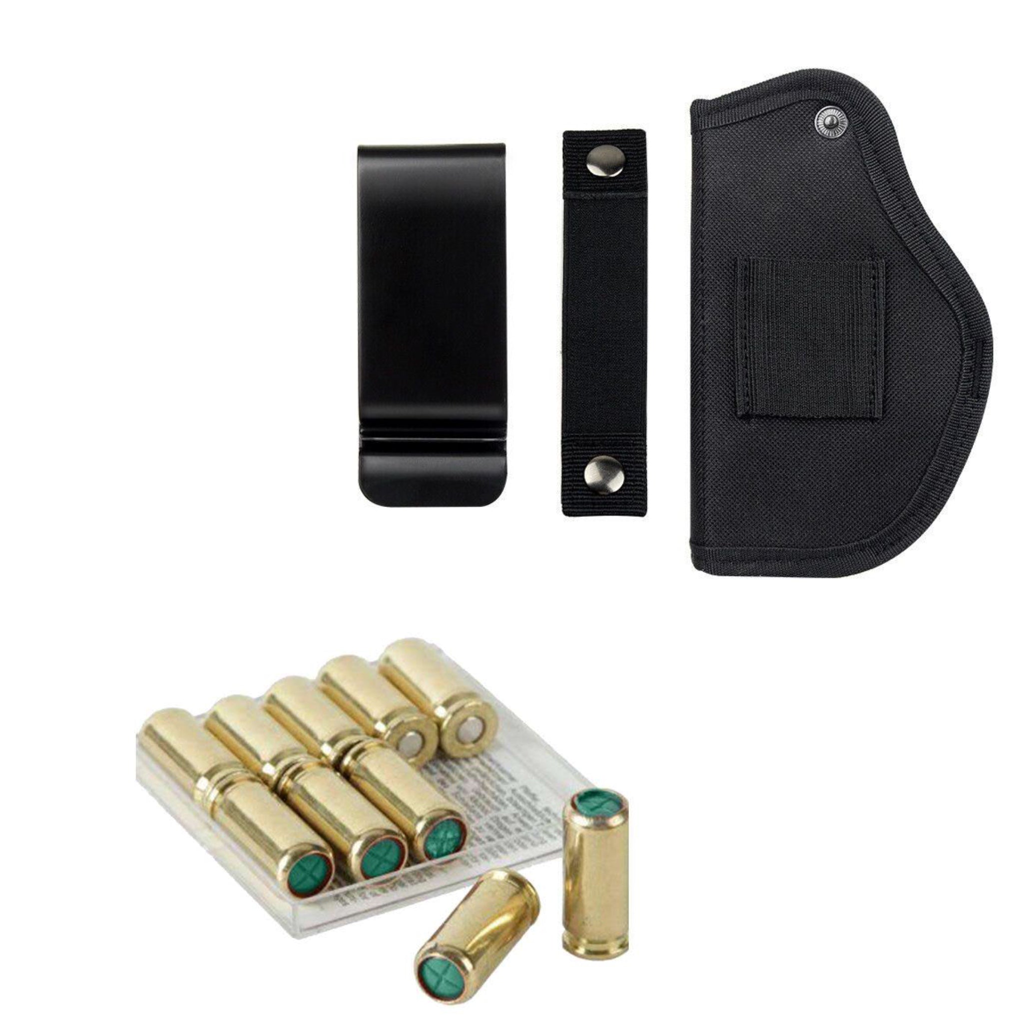 GUNMANSA Blank Gun Combo Add - On (10x9mm P.A.K Blanks + 1 Holster)