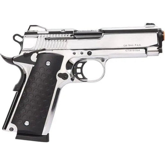 GUNMANSA BLANK GUN KUZEY 911 SX CHROME BLANK/PEPPER GUN