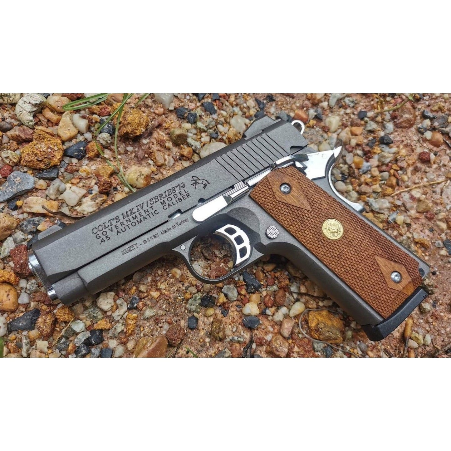 GUNMANSA BLANK GUN KUZEY 911T SMOKED BLANK/PEPPER GUN