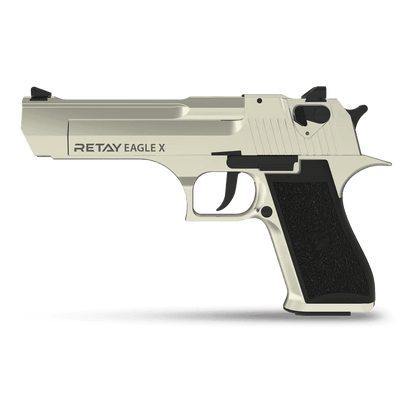 GUNMANSA BLANK GUN RETAY DESERT EAGLE MAT CHROME BLANK/PEPPER GUN