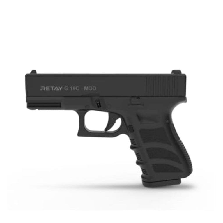 GUNMANSA BLANK GUN RETAY G19C BLACK BLANK/PEPPER GUN