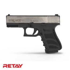 GUNMANSA BLANK GUN RETAY G19C - FUMED BLANK/PEPPER GUN