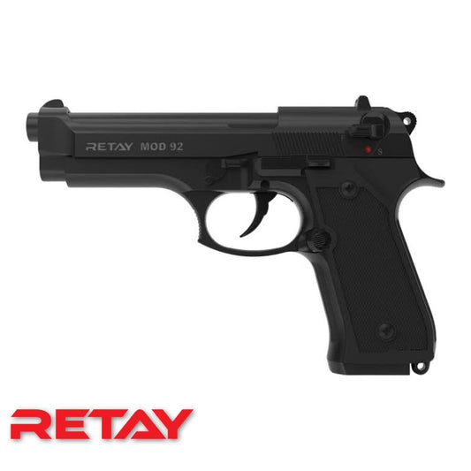 GUNMANSA BLANK GUN RETAY MOD 92 BLACK BLANK/PEPPER GUN